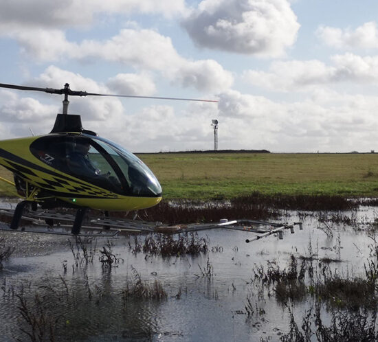 Helicopter uxo survey in france near orleans